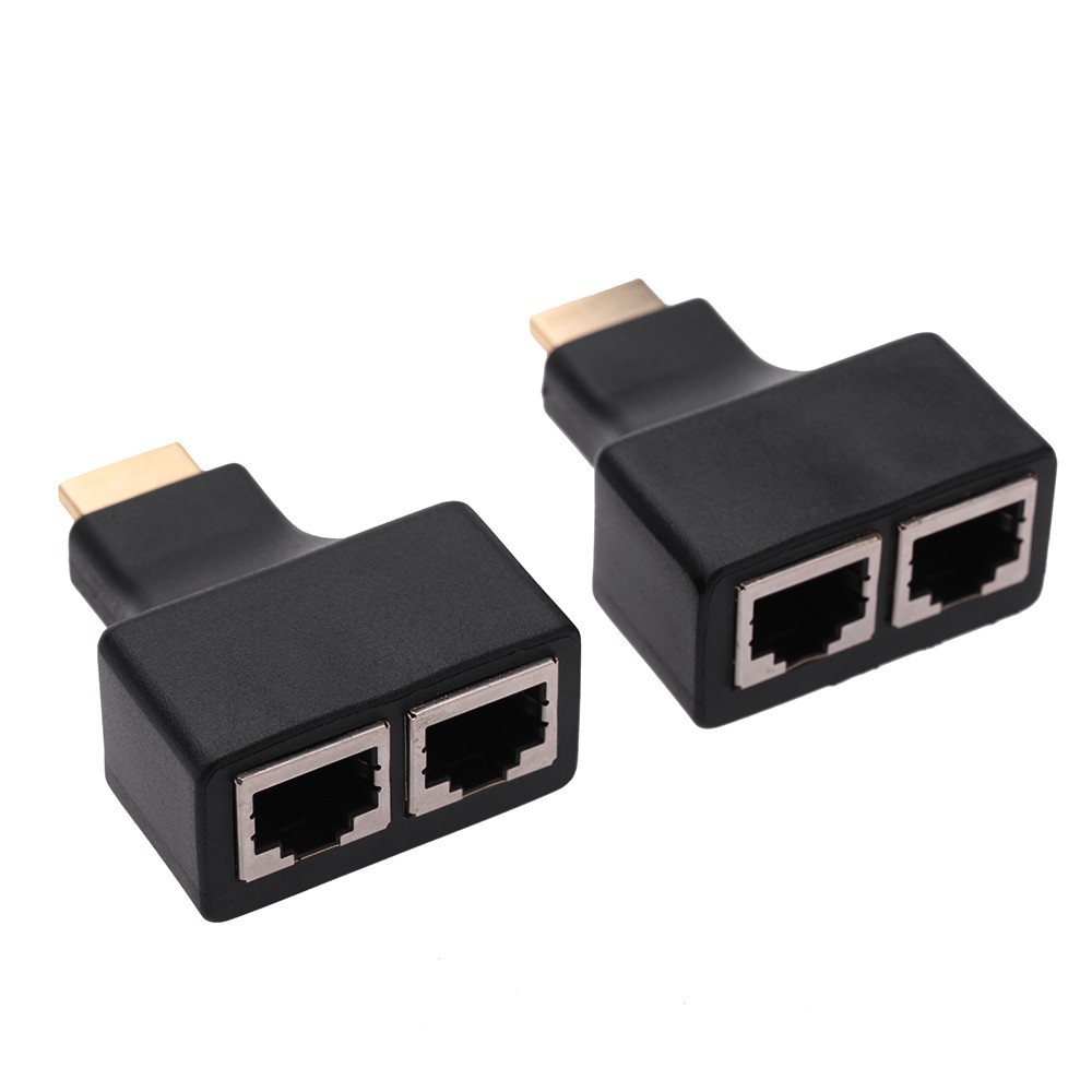 HDMI デュアル RJ45 CAT5E CAT6 1080P 30m エクステンダー リピーター コンバーター
