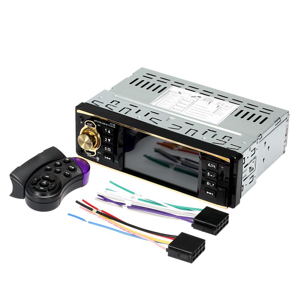 4.1インチTFT液晶スクリーン Bluetooth ハンズフリー カーステレオ MP3 動画プレーヤー microSDカード/USB/AUXポート