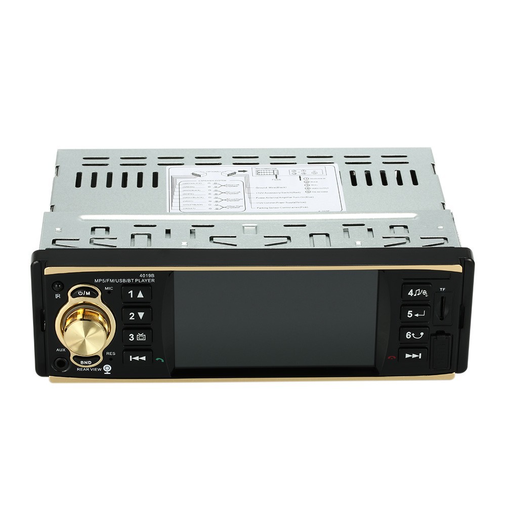 4.1インチTFT液晶スクリーン Bluetooth ハンズフリー カーステレオ MP3 動画プレーヤー microSDカード/USB/AUXポート