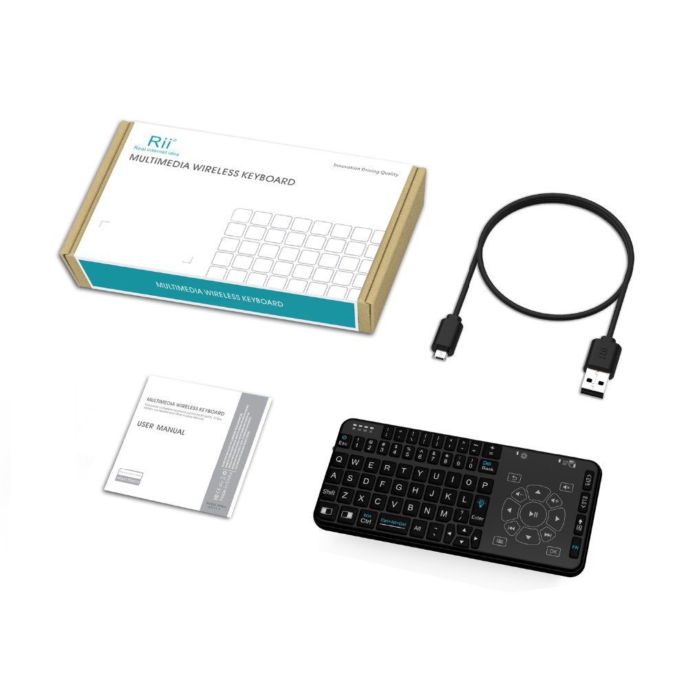 Rii Mini i4 2.4G マルチメディア ワイヤレス ミニワイヤレスキーボード