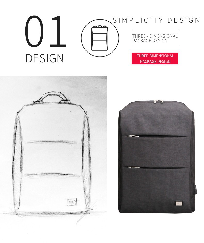 MarkRyden バックパック 15.6インチノートパソコン USB充電ポート 防水素材