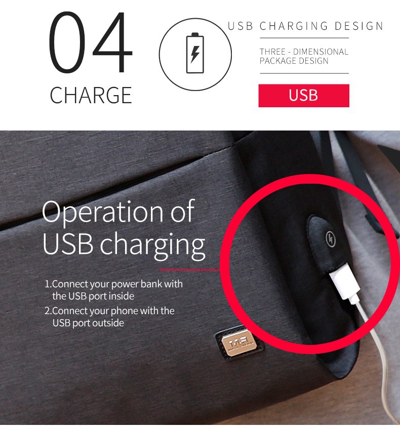 MarkRyden バックパック 15.6インチノートパソコン USB充電ポート 防水素材