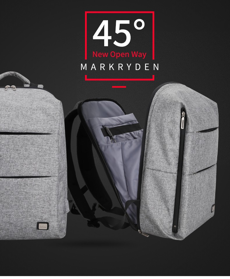 MarkRyden バックパック 15.6インチノートパソコン USB充電ポート 防水素材