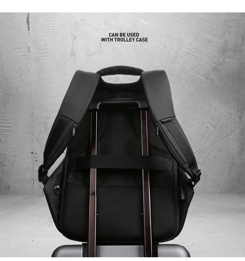 MarkRyden TSAロックデザイン バックパック 15.6インチノートパソコン USB充電ポート 防水素材