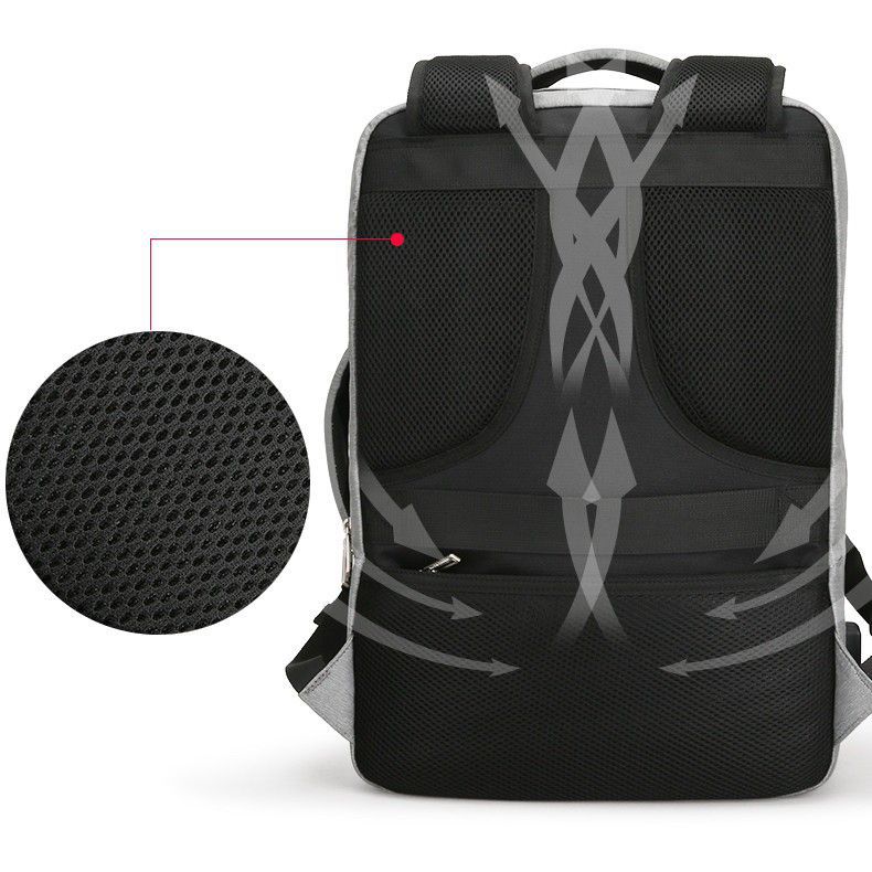 MarkRyden トラベル バックパック 15インチノートパソコン USB充電ポート 防水ファブリック素材