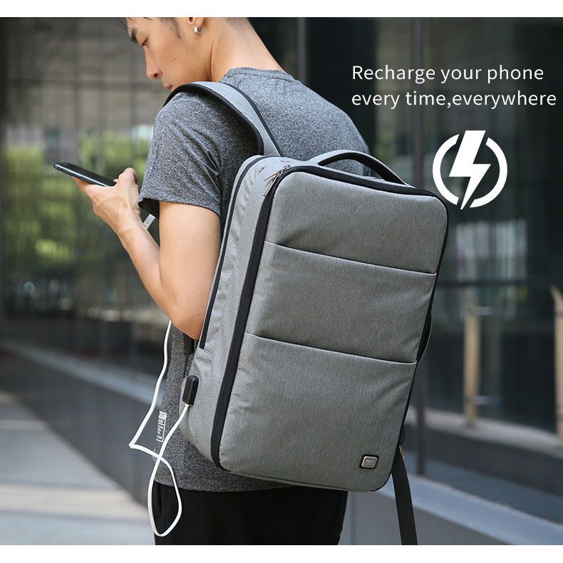 MarkRyden トラベル バックパック 15インチノートパソコン USB充電ポート 防水ファブリック素材