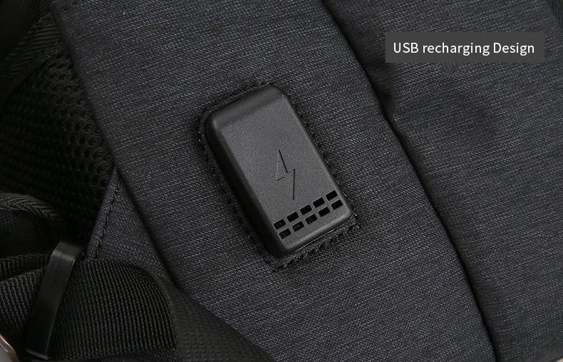 MarkRyden トラベル バックパック 15インチノートパソコン USB充電ポート 防水ファブリック素材