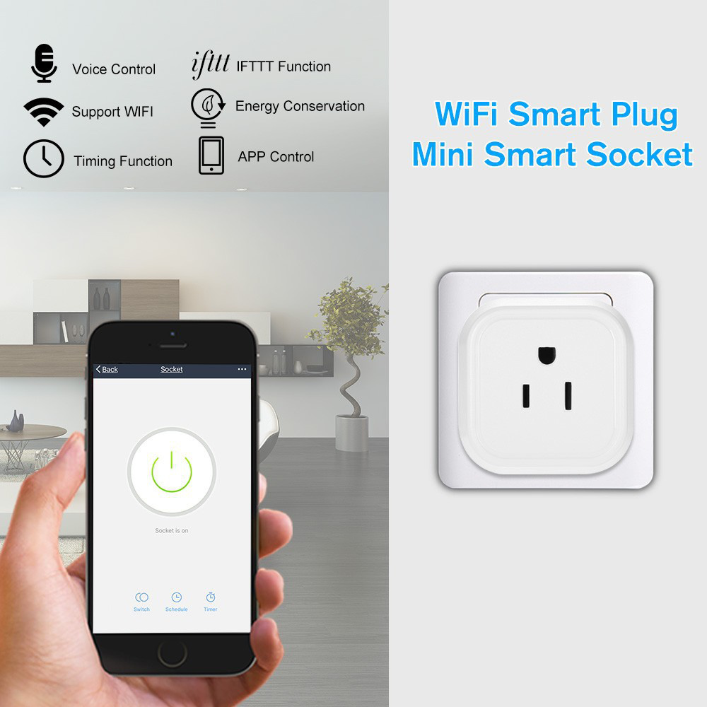 Wi-Fi スマートプラグ コンセント Amazon Alexa Google Home IFTTT対応