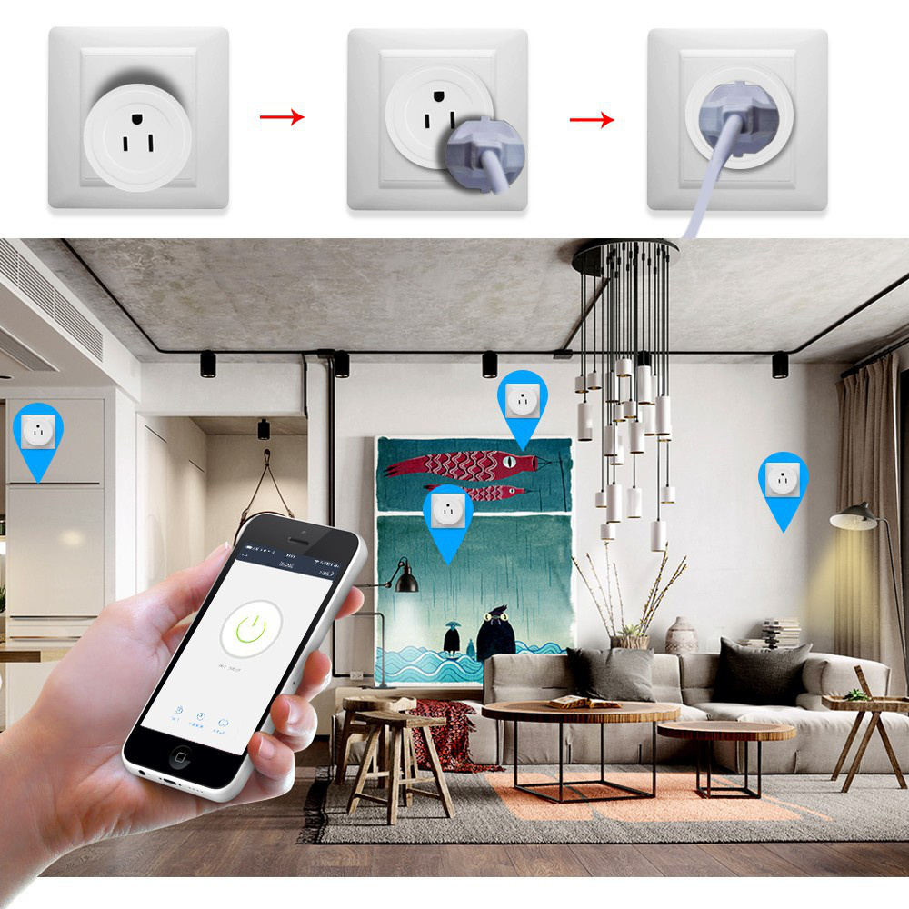 Wi-Fi スマートプラグ コンセント Amazon Alexa Google Home IFTTT対応