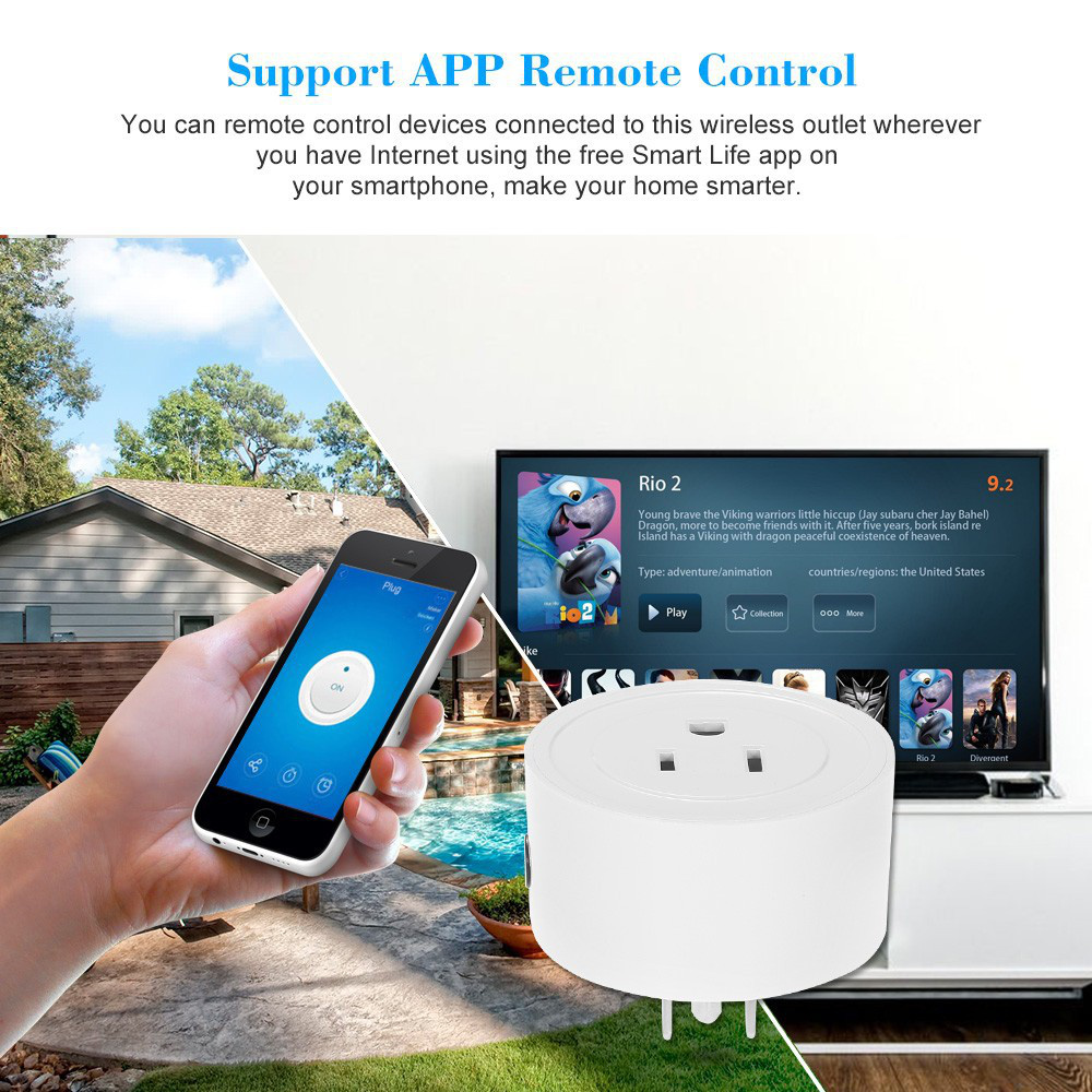 Wi-Fi スマートプラグ コンセント Amazon Alexa Google Home IFTTT対応