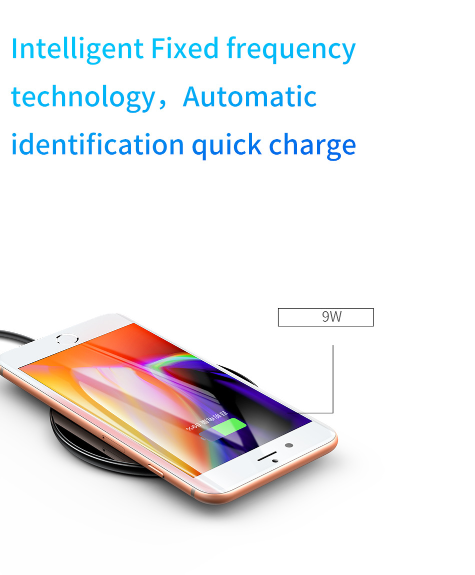 10W スケルトン Qi ワイヤレス充電器 iPhone Android スマートフォン