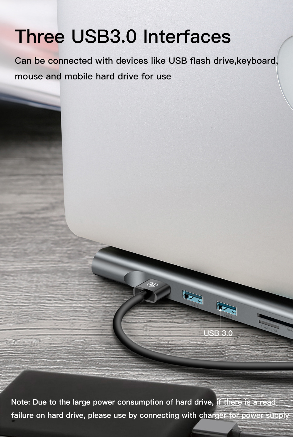 10in1 USB Type-C to HDMI VGA USB 3.0 RJ45イーサーネット SD/microSDカード オーディオ出力 ベースステーション