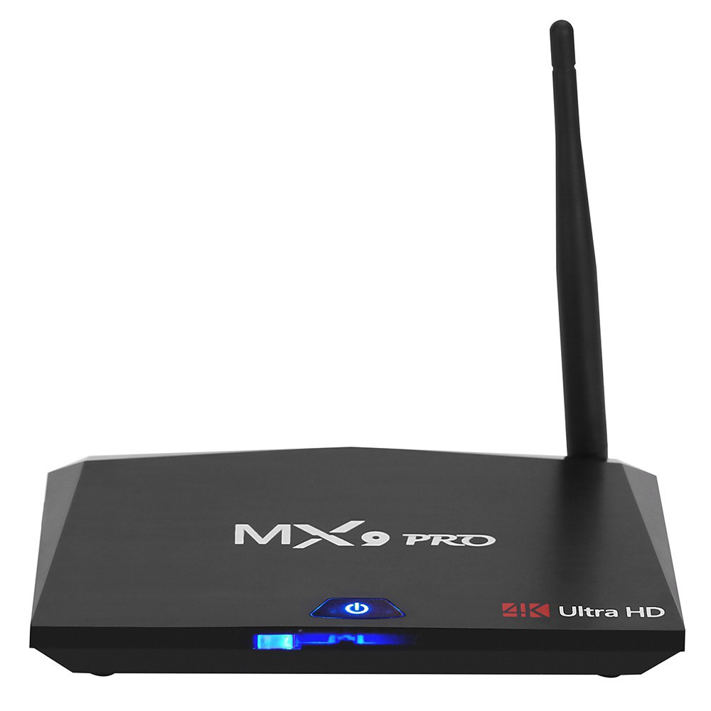 MX9 Pro Android 7.1 TVボックス H.265 4K ウルトラHD 32GB ROM + 4GB DDR3 RAM デュアルバンド Wi-Fi