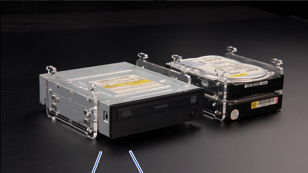 ATX スケルトン 横置き アクリル デスクトップ 水冷PCケース