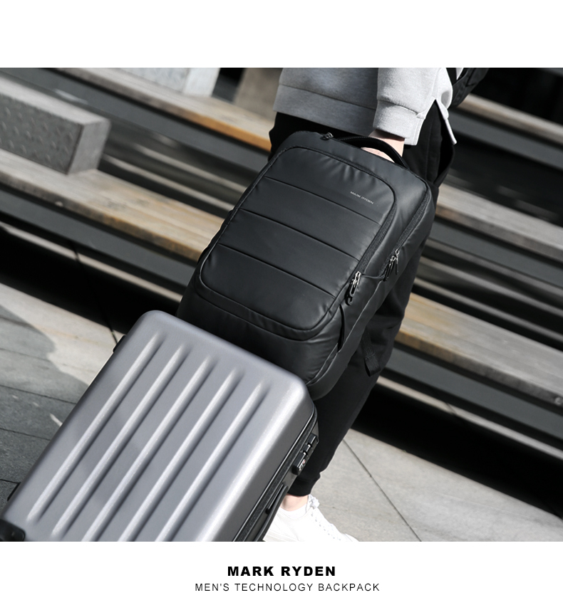 Mark Ryden 15.6インチノートパソコン・タブレット対応 耐水バックパック USB充電ポート