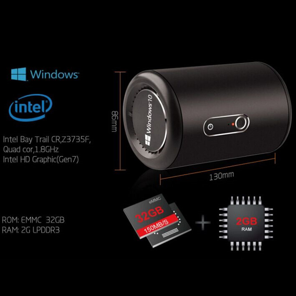 G2 ミニPC Bay Trail Windows 10 コンピューター