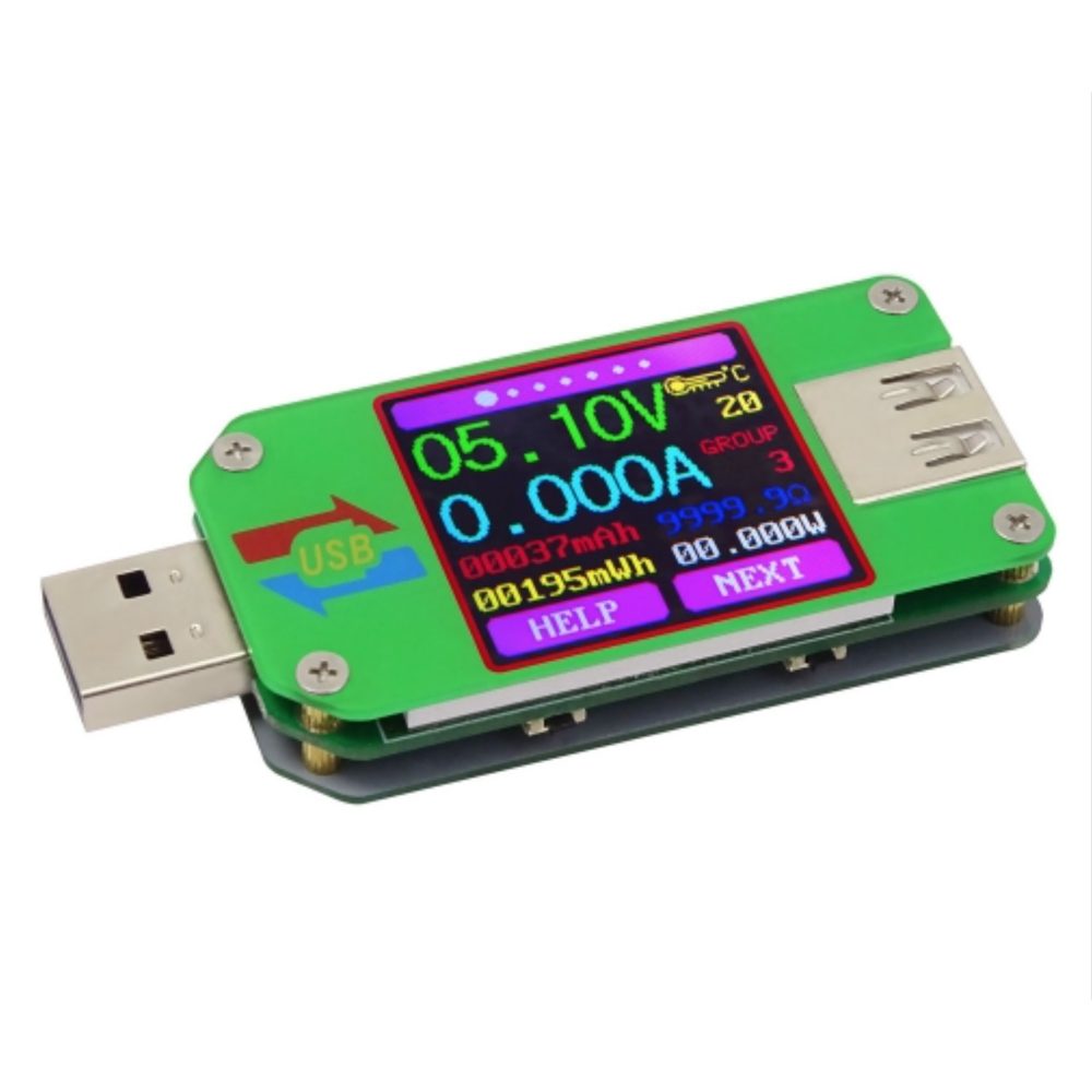 USB 電流・電圧・充電ケーブルインピーダンス チェッカー テスター カラー液晶ディスプレイ - 画像 (2)