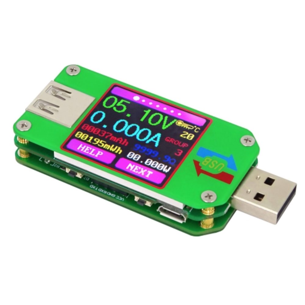 USB 電流・電圧・充電ケーブルインピーダンス チェッカー テスター カラー液晶ディスプレイ - 画像 (3)