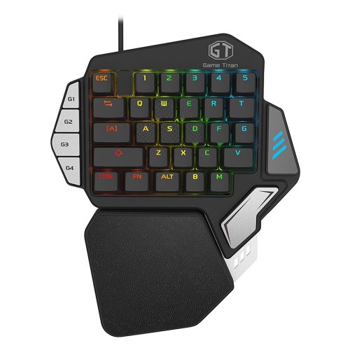 荒野行動 PUBG対応 33キー プログラマブル シングルハンド USB ゲーミングキーボードLEDバックライト T9X