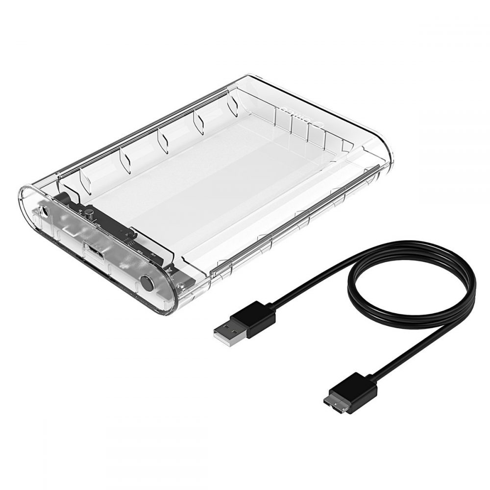 USB 3.0 3.5インチ SATA III ハードディスク SSD クリアーケース - 画像 (2)