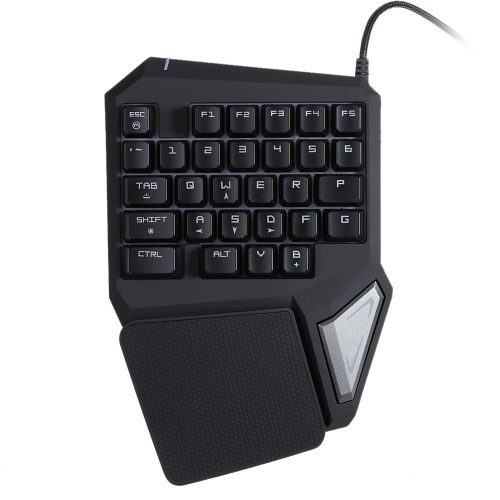 29キー シングルハンド アンチゴースト USB ゲーミングキーボードLEDバックライト T9 Pro