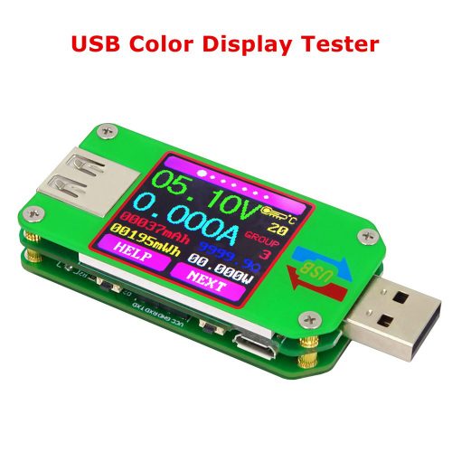 USB 電流・電圧・充電ケーブルインピーダンス チェッカー テスター カラー液晶ディスプレイ
