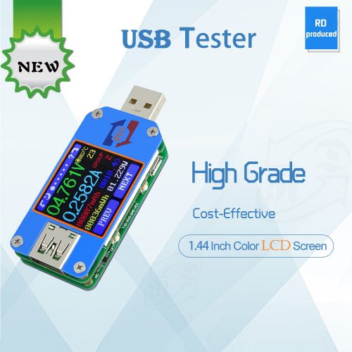 USB 2.0 Type-C 電流・電圧・充電ケーブルインピーダンス チェッカー テスター カラー液晶ディスプレイ