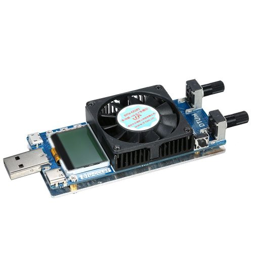 多機能 USB 負荷テストモジュール 0.2A~3A 35W 液晶画面 冷却ファン付き