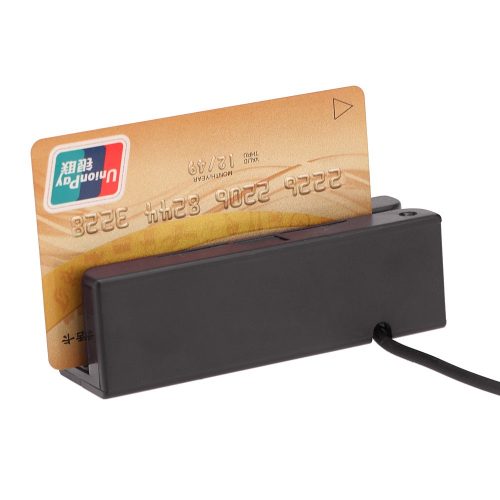 ポータブル プログラマブル USB 磁気ストライプ カードリーダー（双方向スワイプ対応）