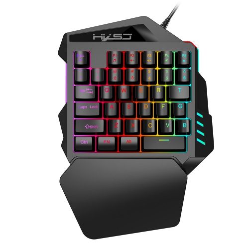 PUBG対応 シングルハンド 35キー ゲーミング USB 有線キーボード