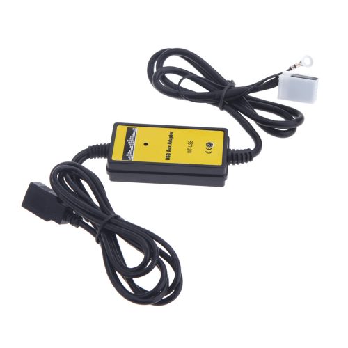 Audi VW 12ピン カーオーディオ対応 USB Aux-in インターフェイス 増設アダプター