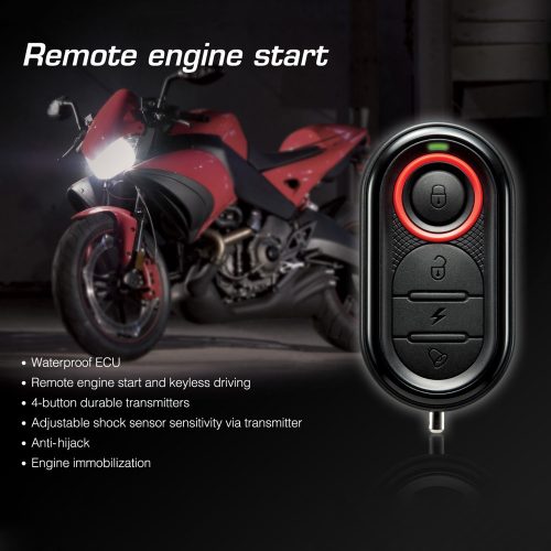Steelmate 986E 1way オートバイ リモートスタート 盗難防止 アラームシステム