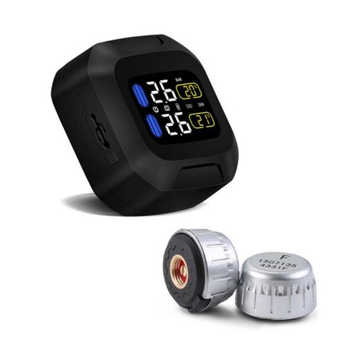 オートバイ用 TPMS (Tire Pressure Monitoring System) ワイヤレス タイヤ 空気圧 温度 モニタリングシステム