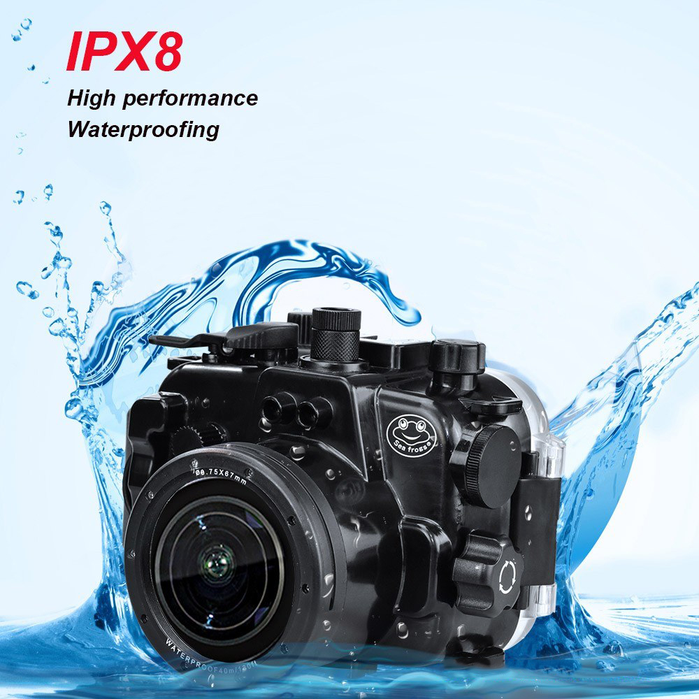 Canon PowerShot G1 X Mark III 対応 40m防水 カメラ 水中 ハウジングケース Disk House