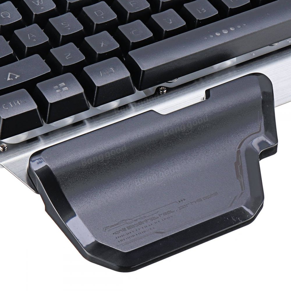 スマホホルダー付き USB ゲーミング メカニカルタッチ キーボード 無段階RGBバックライト 26キーアンチゴースト - 画像 (8)
