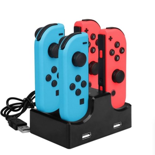 Nintendo Switchコントローラー充電器 + 2ポート USBハブ