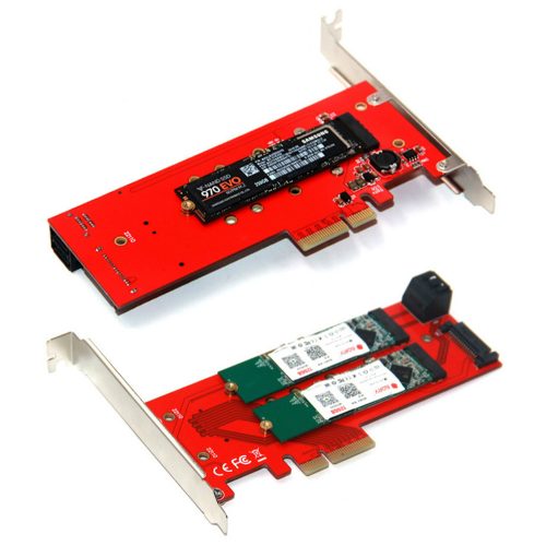 3インターフェイス M.2 NVMe SSD NGFF to PCI-E X16 アダプター