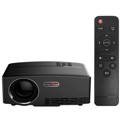 180インチ LEDプロジェクター 1080P 1800ルーメン 800 x 480ピクセル 2200:1コントラスト GP80