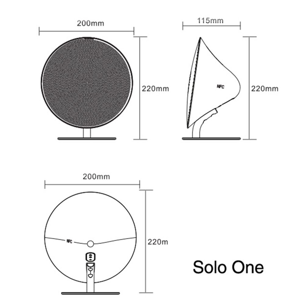 Solo One Bluetooth NFC タッチパネル スピーカー - 画像 (7)