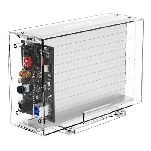 3.5インチ 2ベイ SATA スケルトン ハードディスクケース USB 3.0 RAID 0/ RAID 1/PM/SPAN