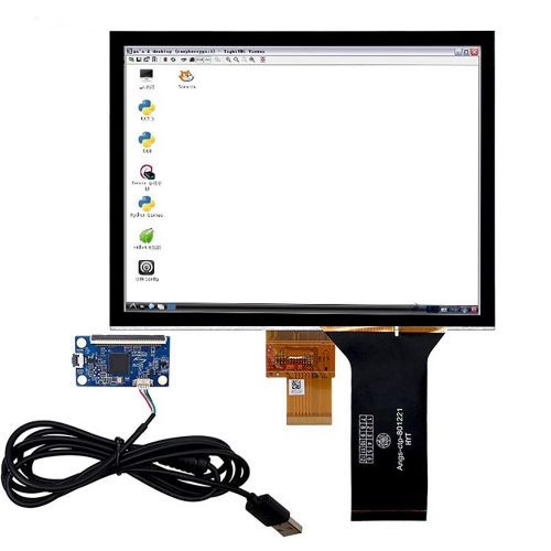 8インチ 静電容量タッチスクリーン ディスプレイ Raspberry pi対応
