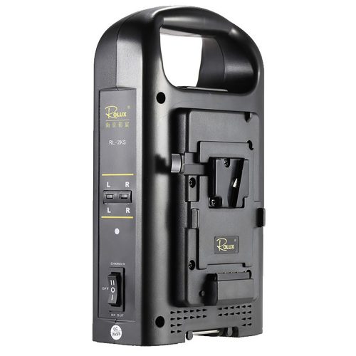 SONY Vマウントカムコーダーバッテリー対応  2チャンネル デュアル充電器 ROLUX RL-2KS