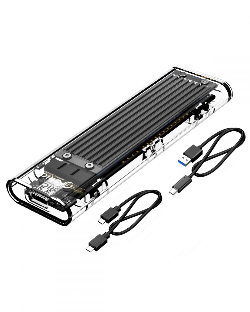 NVME M-Key M.2 SSD スケルトンケース 10Gbps USB Type-C - 画像 (3)