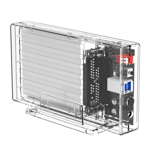 2.5インチ 2ベイ SATA スケルトン SSD・ハードディスクケース USB 3.0 RAID 0/ RAID 1/PM/SPAN