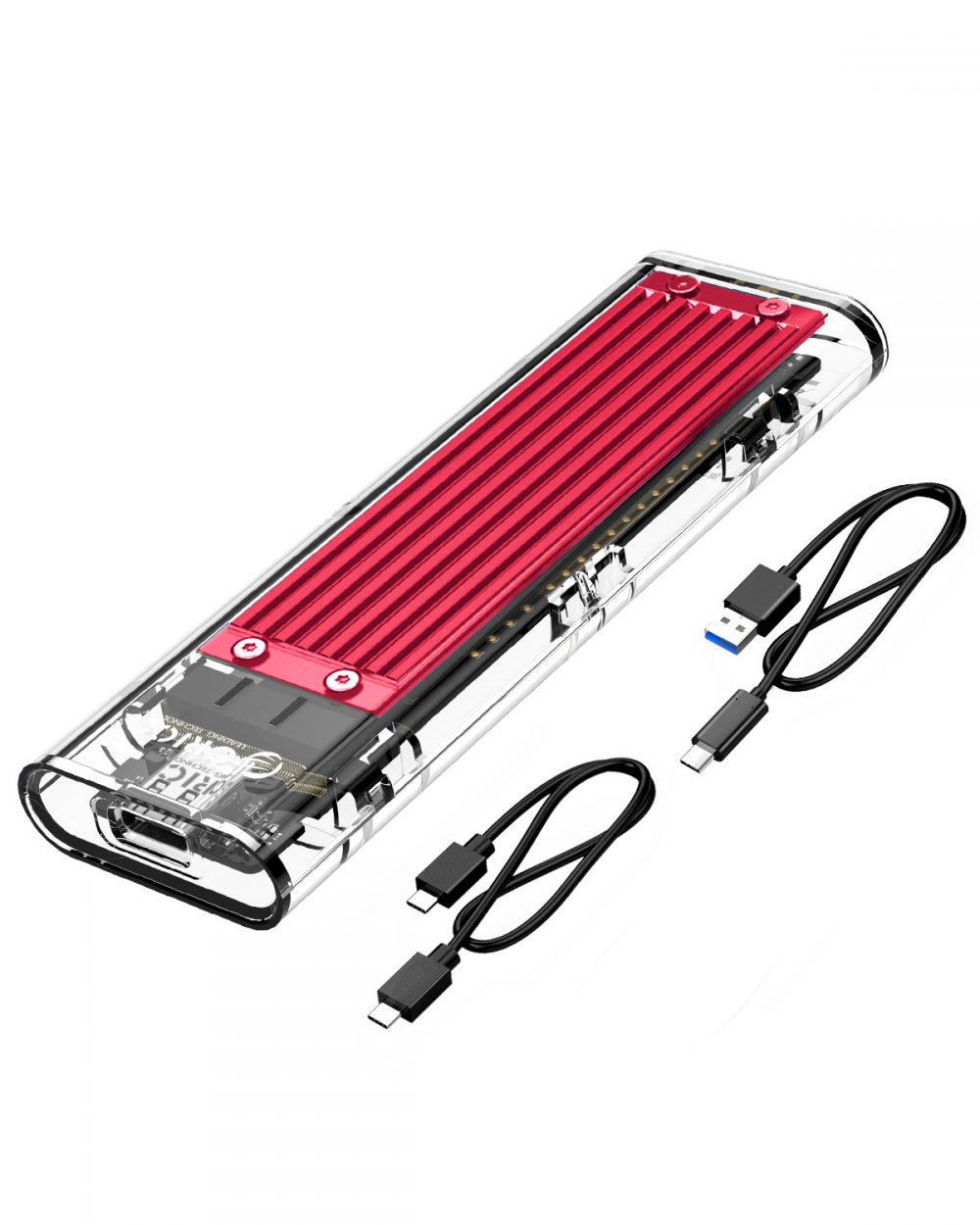 NVME M-Key M.2 SSD スケルトンケース 10Gbps USB Type-C - 画像 (4)