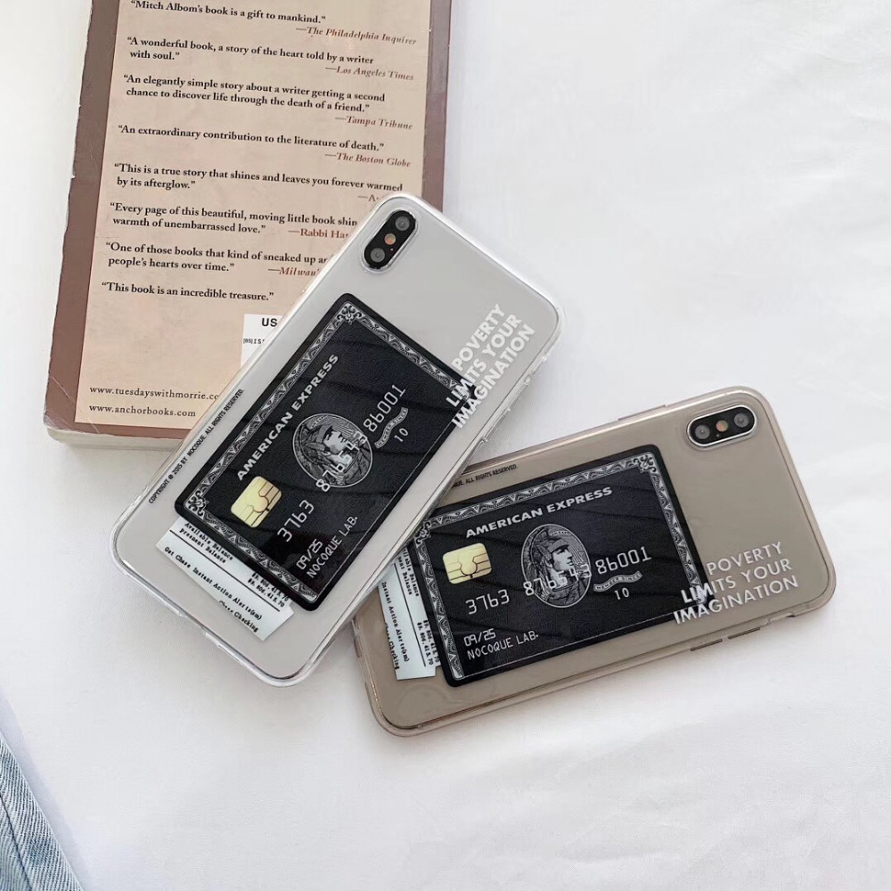 Iphone American Express ブラックカードデザインケース 6 S 7 8plus 7plus Plus 8 X Xr Xs Max 11 Pro Disk House
