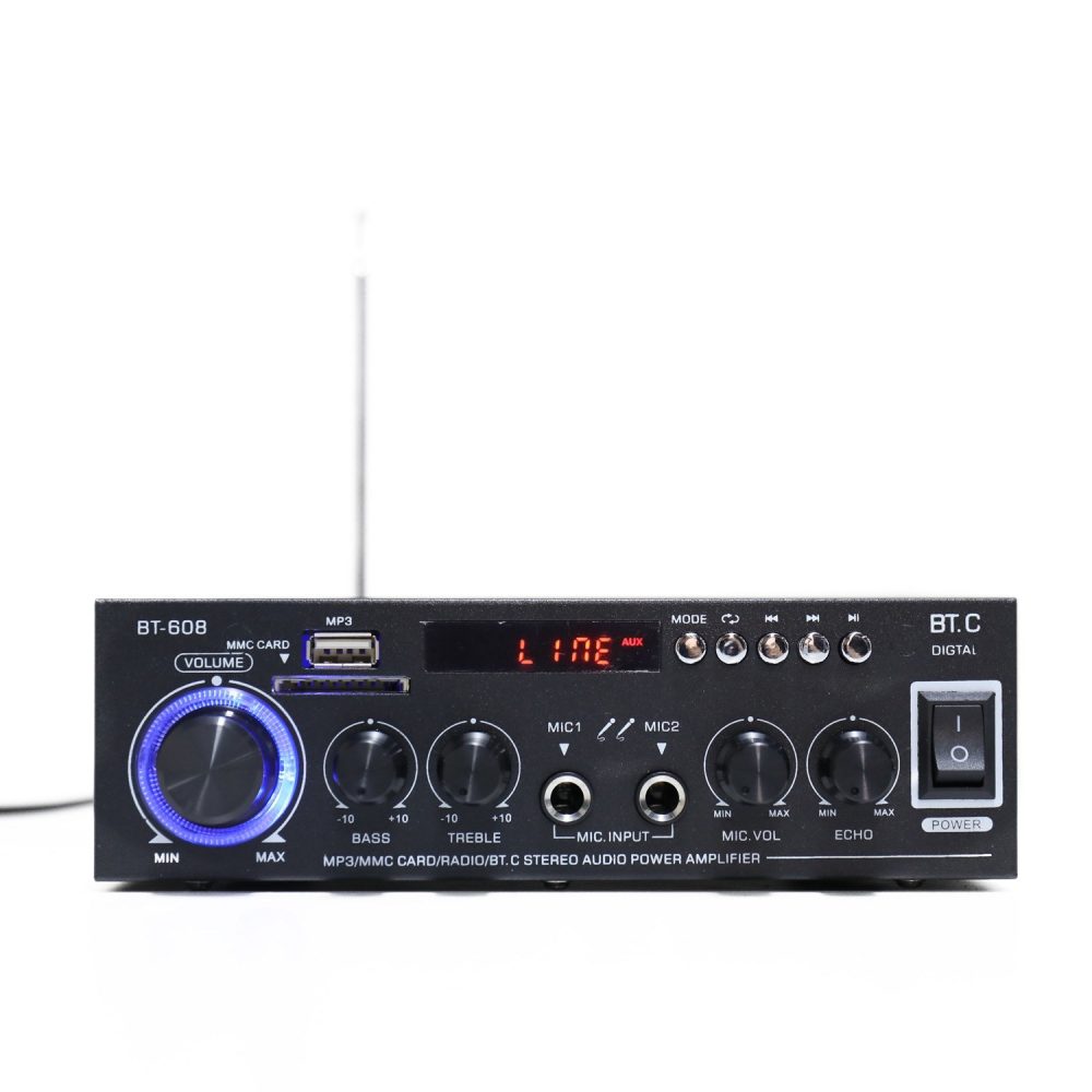 40W+40W ミニパワーアンプ MP3プレーヤー Bluetooth デジタルオーディオレシーバー - 画像 (4)