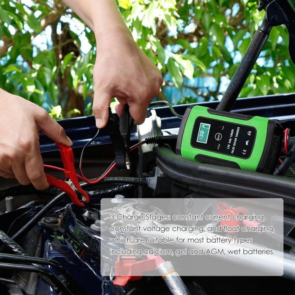 12V 6A カーバッテリー急速充電器 パルスリペアー チャージャー - 画像 (5)