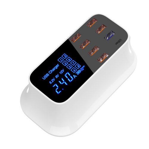 8ポート インテリジェント スマート USB Type-C 急速充電器 110V-240V