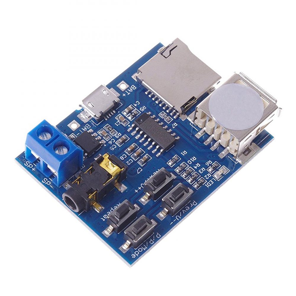 MP3 ロスレス デコード パワーアンプ オーディオ モジュール USBメモリー microSDカード - 画像 (2)